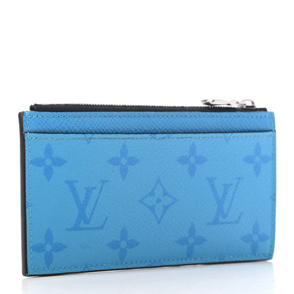 Louis Vuitton Taigarama Coin Card Holder Blue Lagoon 3 of 9