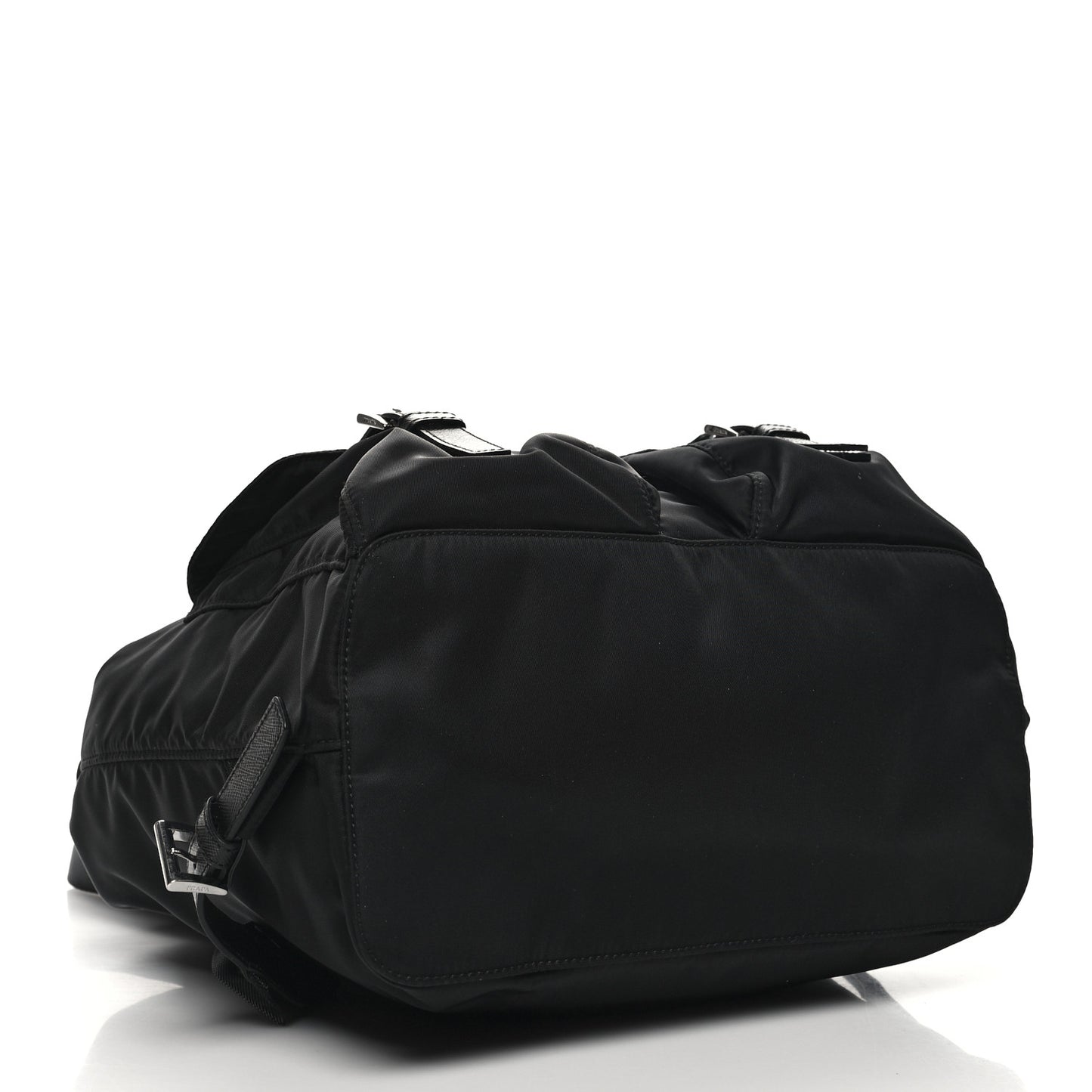 Re-Nylon Saffiano Medium Backpack Black