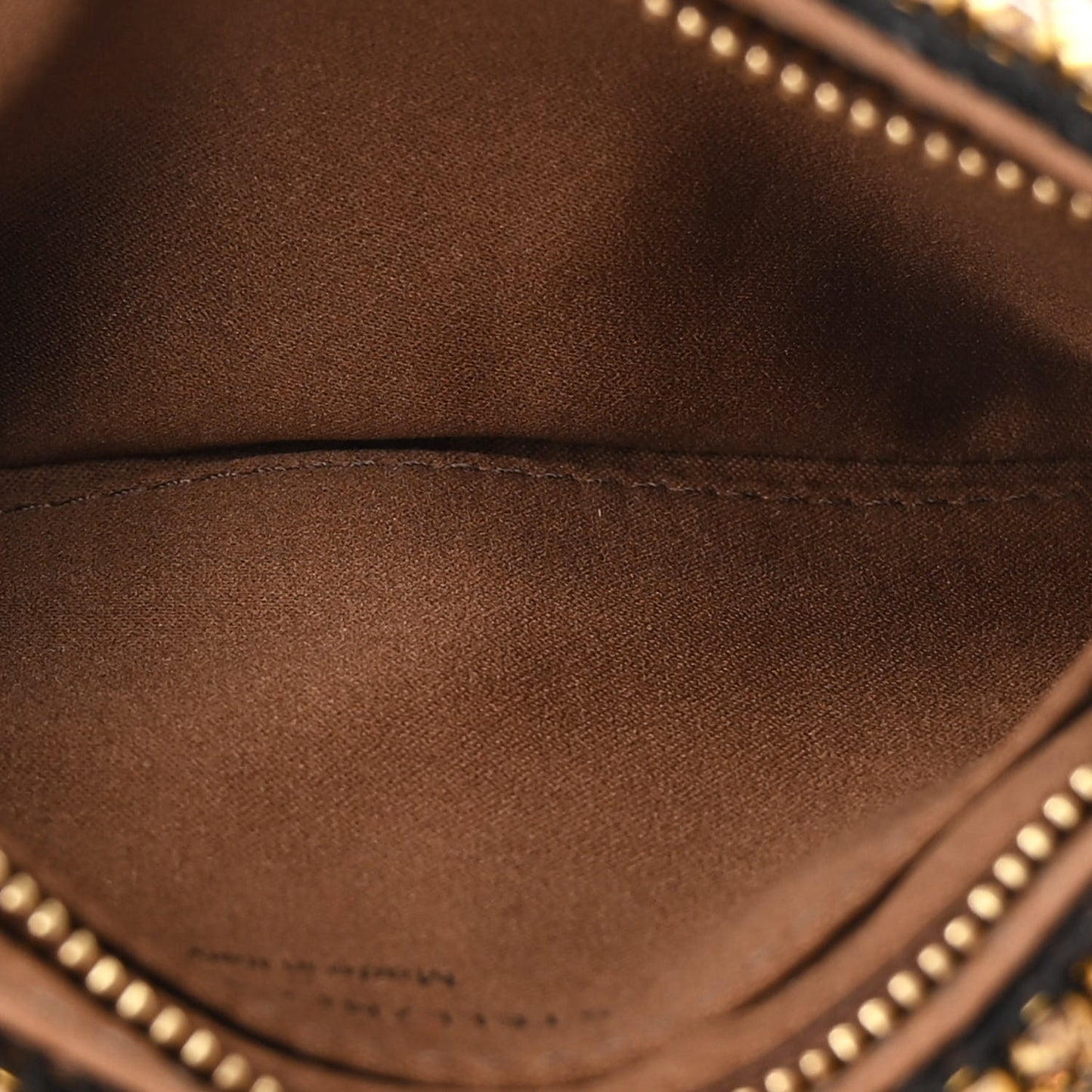 Crystal Mesh Falabella Shoulder Bag Metallic Brown