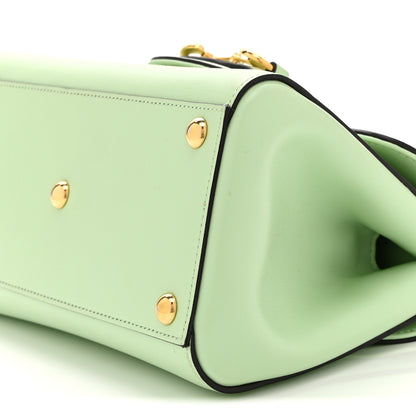 Gucci Glazed Textured Calfskin Mini Horsebit 1955 Top Handle Flap Bag Green 10 of 10
