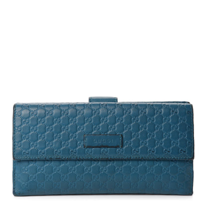 Gucci Microguccissima Continental Flap Wallet Deep Cobalt 1 of 8