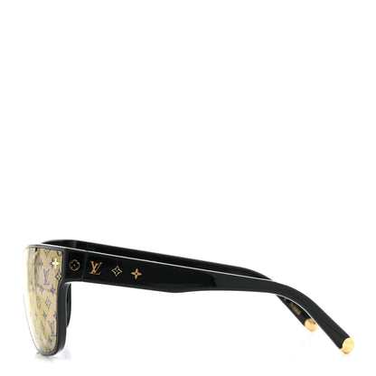 Louis Vuitton Acetate Square Cat Eye Sunglasses Z2078U Black 3 of 8