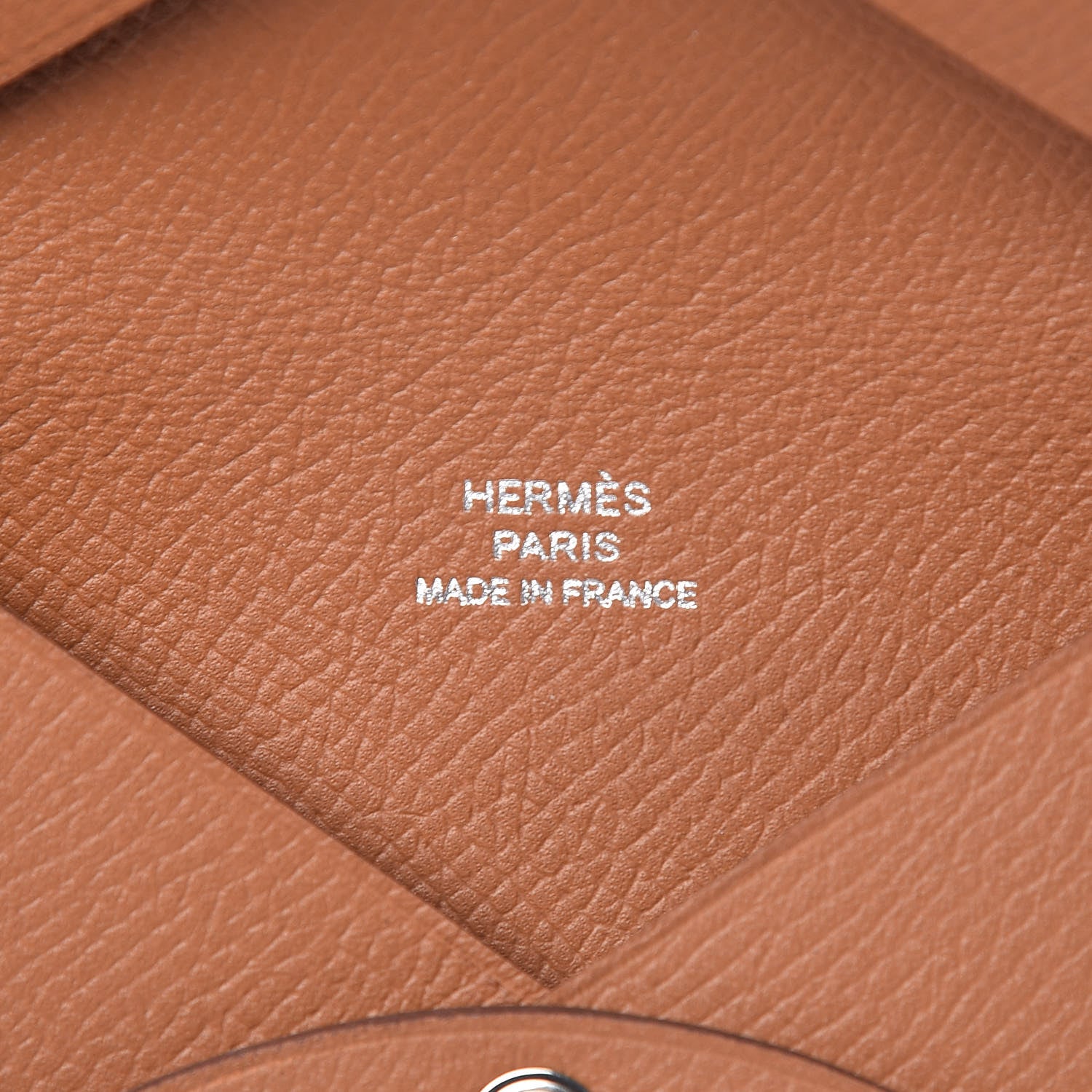 Hermes Epsom Calvi Card Case Gold 6 of 10