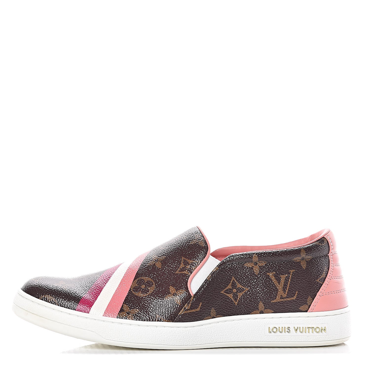Louis Vuitton Monogram Frontrow Slip On Sneakers 40 Rouge 1 of 11