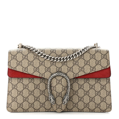 Gucci GG Supreme Monogram Small Dionysus Shoulder Bag Red 1 of 14