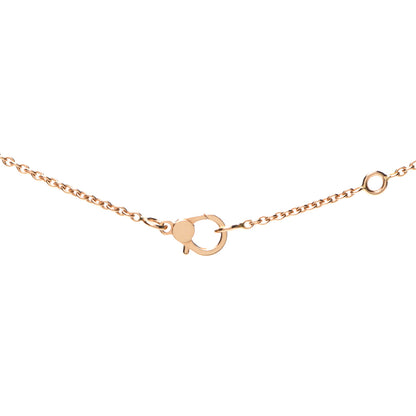 Hermes 18K Rose Gold Black Spinel Finesse Pendant Necklace 5 of 6