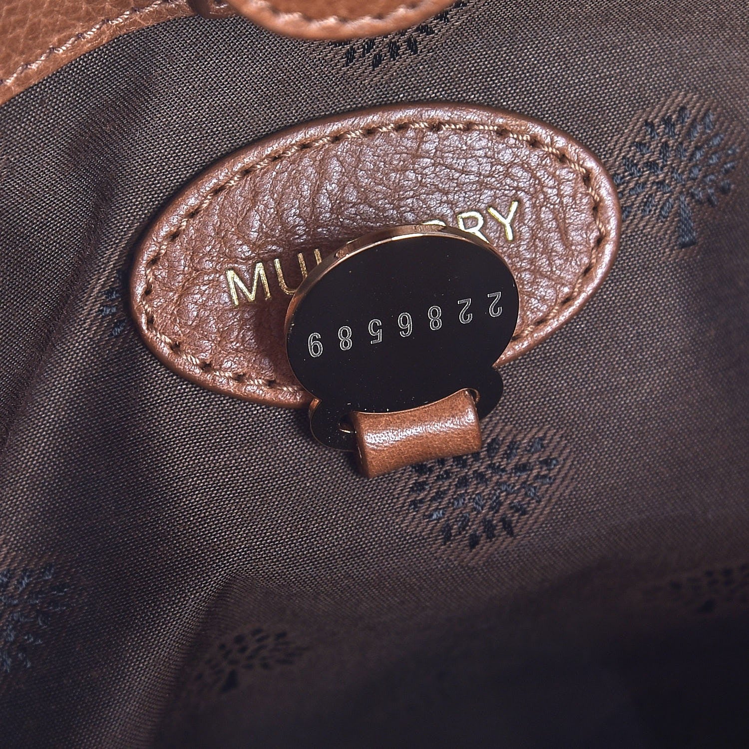 Mulberry Classic Grain Small Bayswater Double Zip Tote Oak 8 of 10