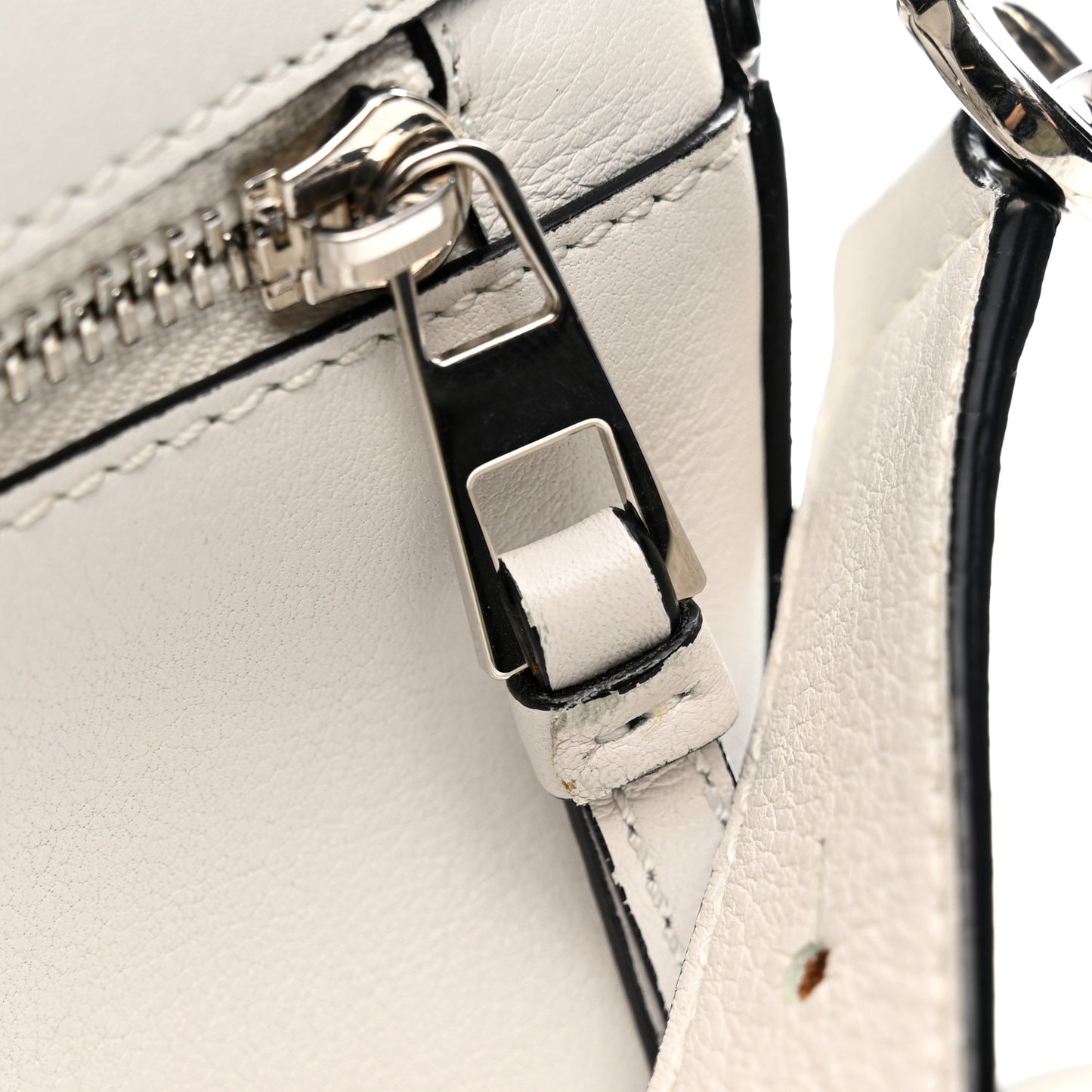 Calfskin Small Puzzle Bag White