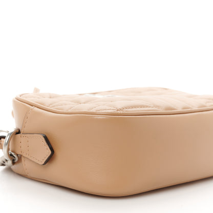 Gucci Calfskin Matelasse Aria Mini GG Marmont Chain Shoulder Bag Camelia 10 of 11