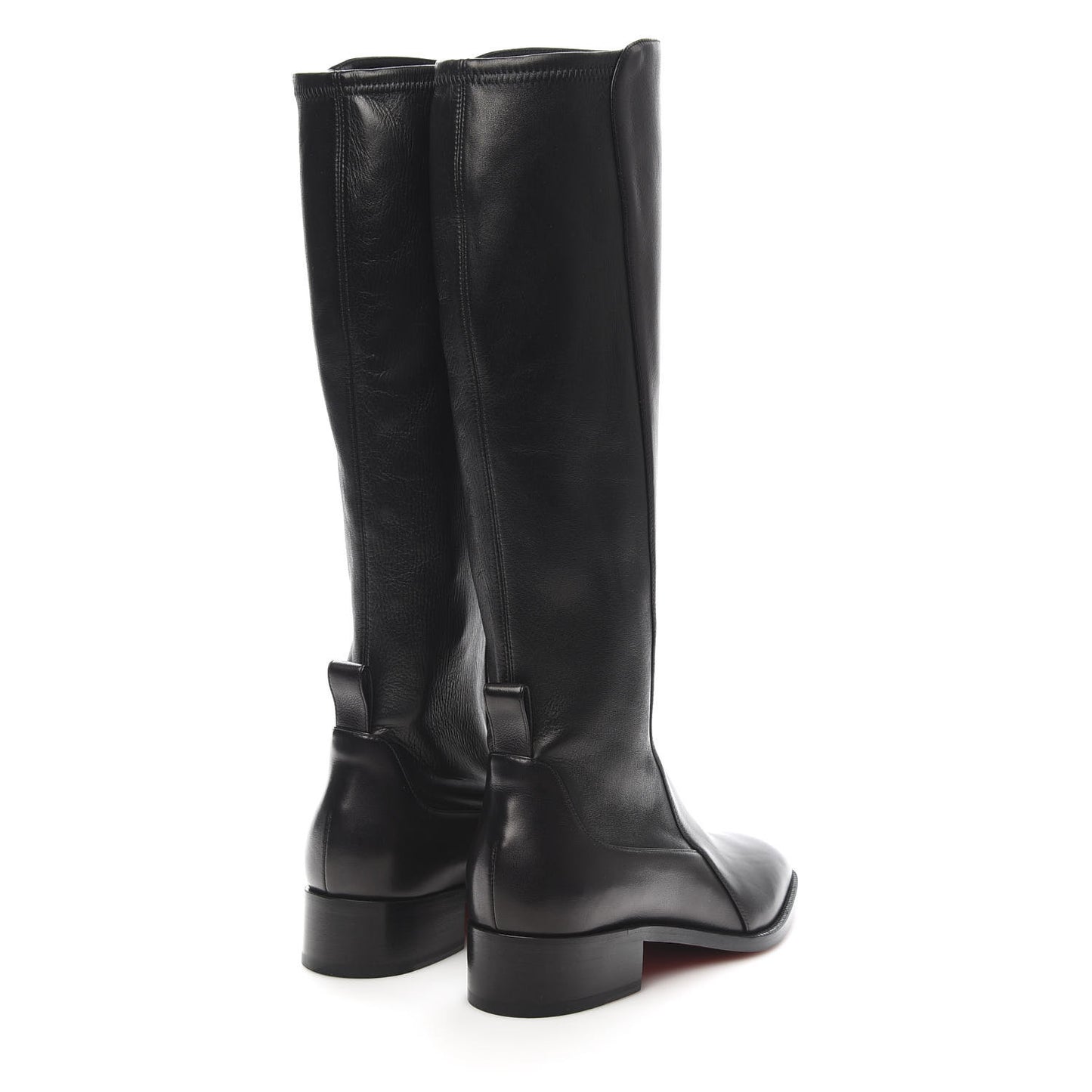 Nappa Tagastretch Flat Knee Boots 36.5 Black