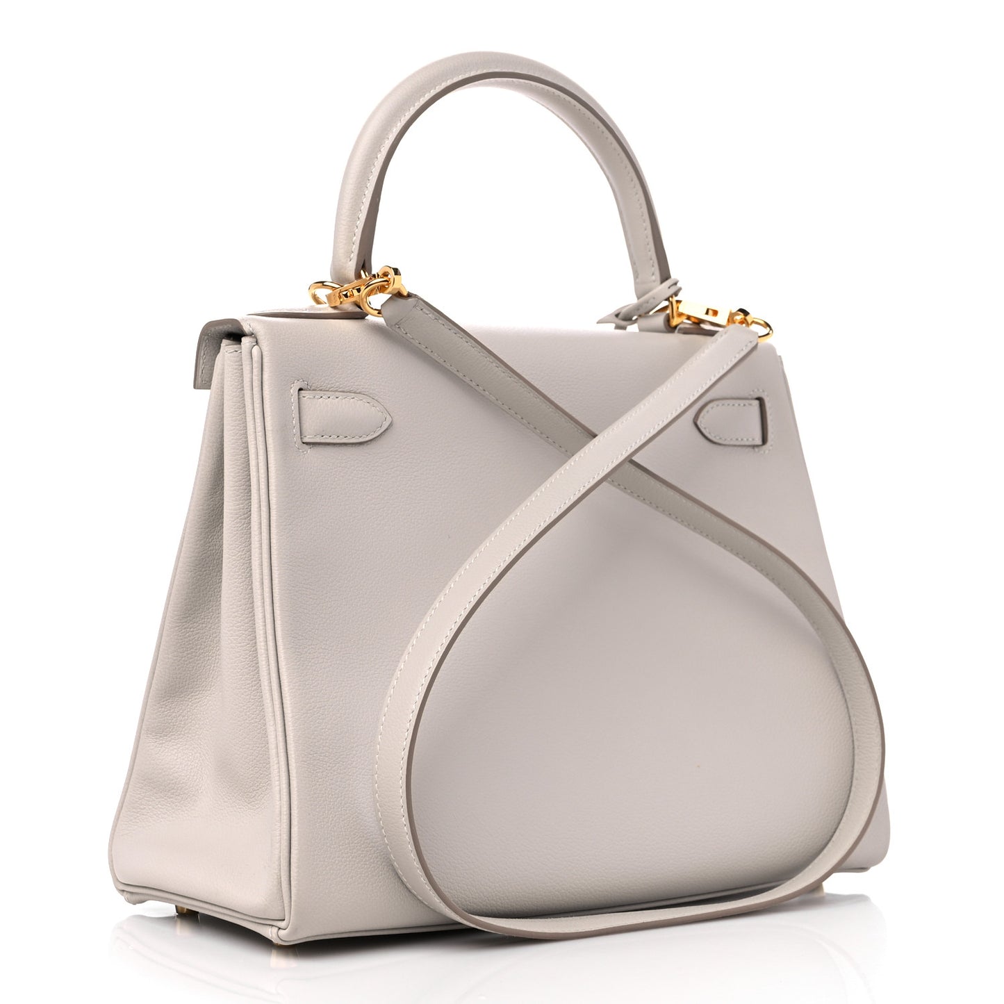 Evercolor Kelly Retourne 28 Gris Perle
