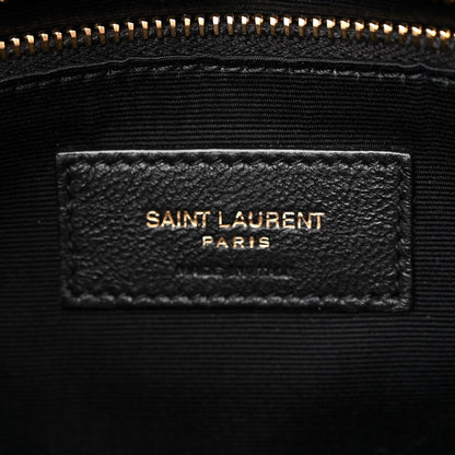 Saint Laurent Calfskin Y Quilted Monogram Medium Loulou Chain Satchel Rouge Legion 6 of 10