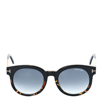 Tom Ford Janina Round Sunglasses TF435 Tortoise Black 4 of 7