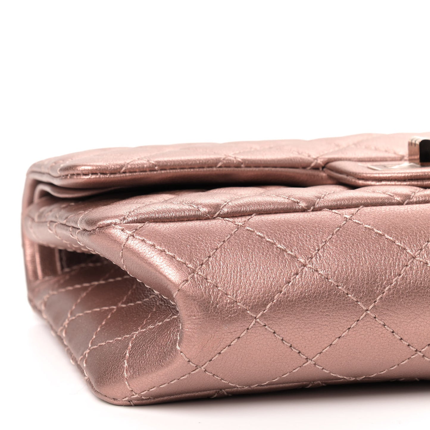 Metallic Grained Calfskin Quilted 2.55 Reissue 225 Flap Copper Pink