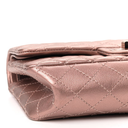 Chanel Metallic Grained Calfskin Quilted 2.55 Reissue 225 Flap Copper Pink 5 of 8