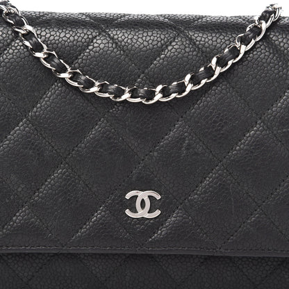 Chanel Caviar Quilted Wallet On Chain WOC Black 11 of 11