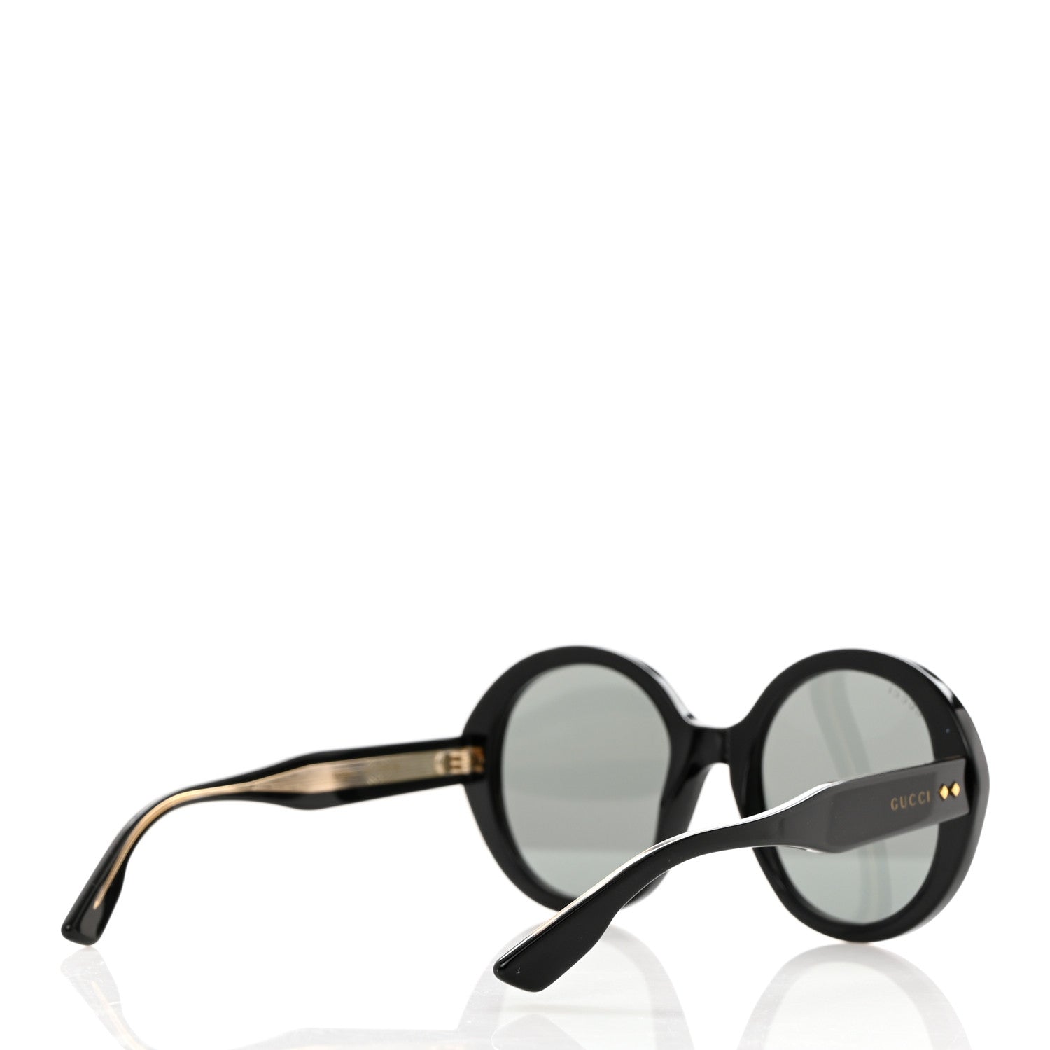 Gucci Acetate Round Sunglasses GG1081S Black 4 of 8