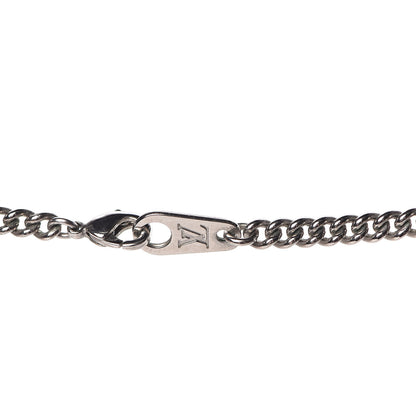 Louis Vuitton Monogram Eclipse Plate Necklace 6 of 10