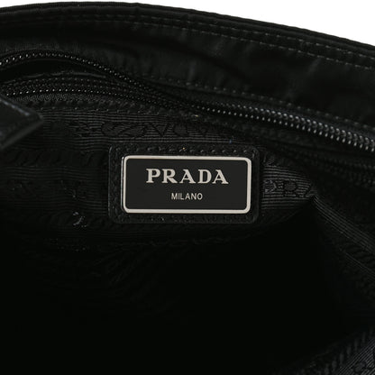 Prada Nylon Vela Flat Messenger Bag Black 6 of 12