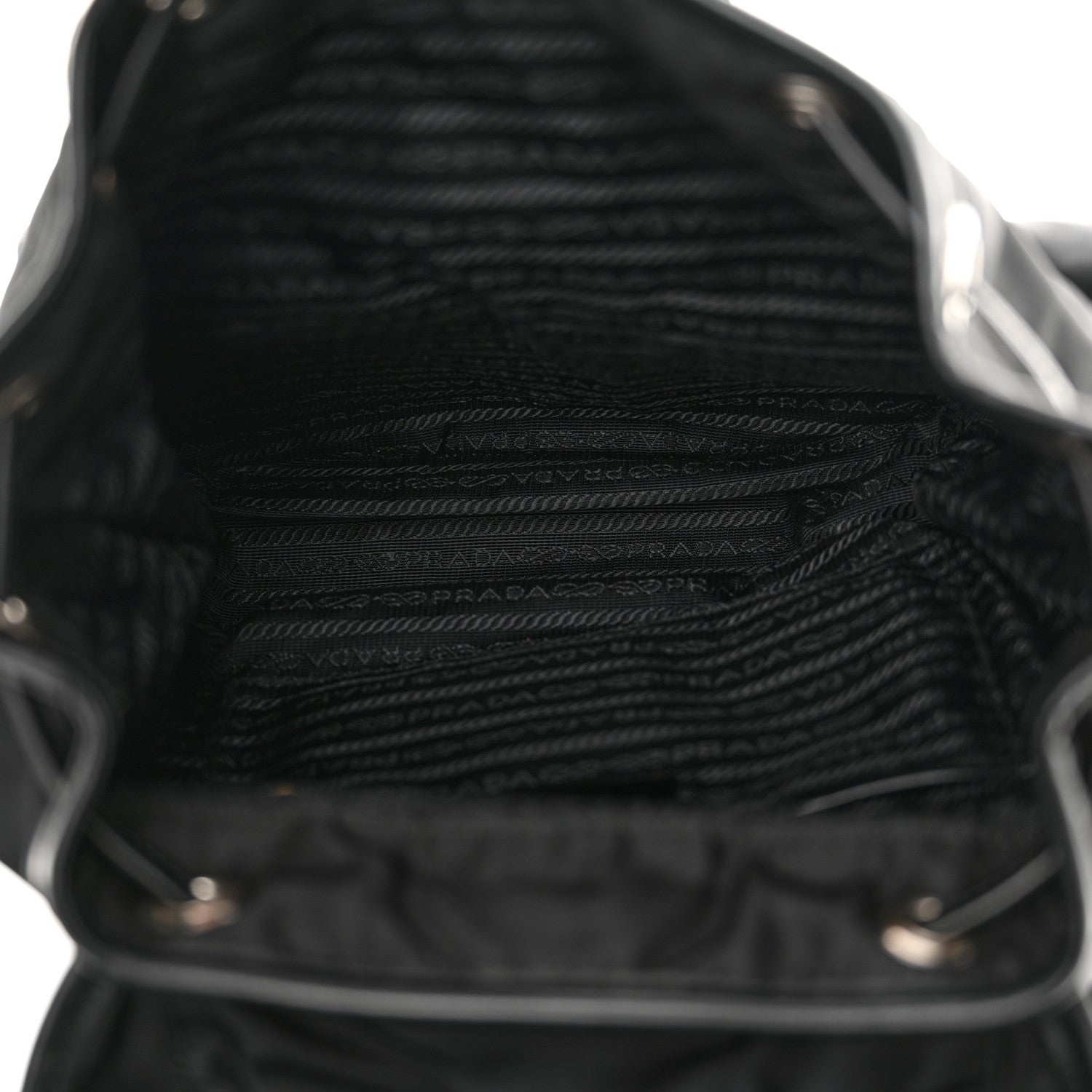 Prada Tessuto Nylon Vitello Backpack Black 5 of 12