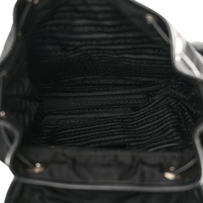 Prada Tessuto Nylon Vitello Backpack Black 5 of 12