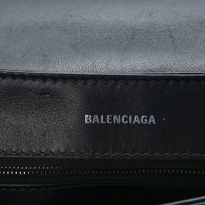 Balenciaga Nappa BB Monogram Embossed Medium Triplet Bag Black 7 of 9