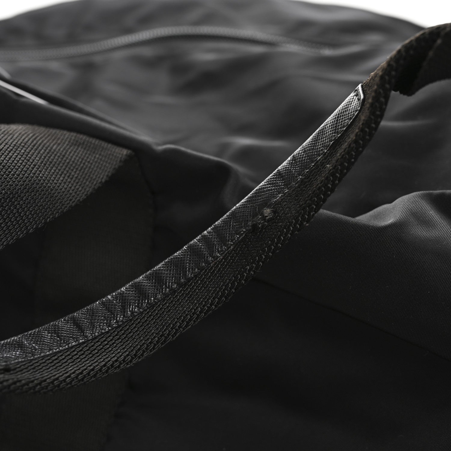 Prada Tessuto Nylon Saffiano Weekender Black 11 of 11