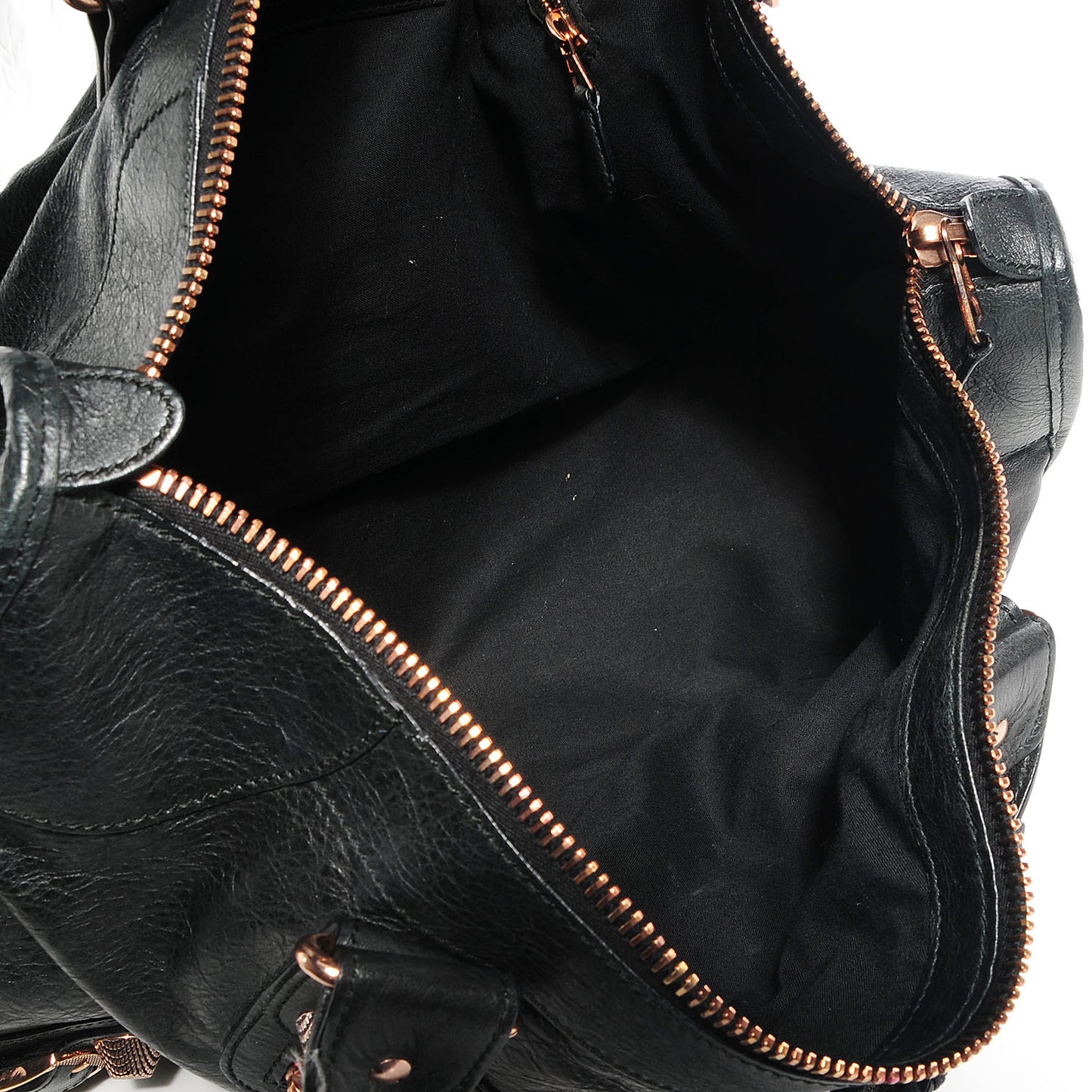 Agneau Giant 21 Rose Gold Hardware Work Black