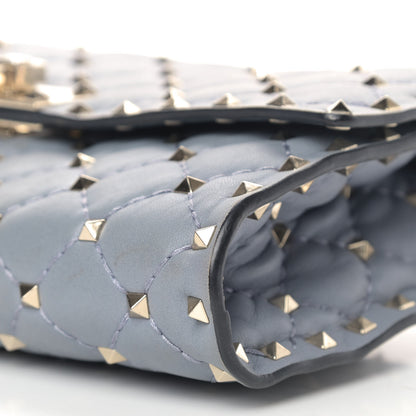 Valentino Garavani Nappa Rockstud Spike Wallet on Chain Nube 7 of 11