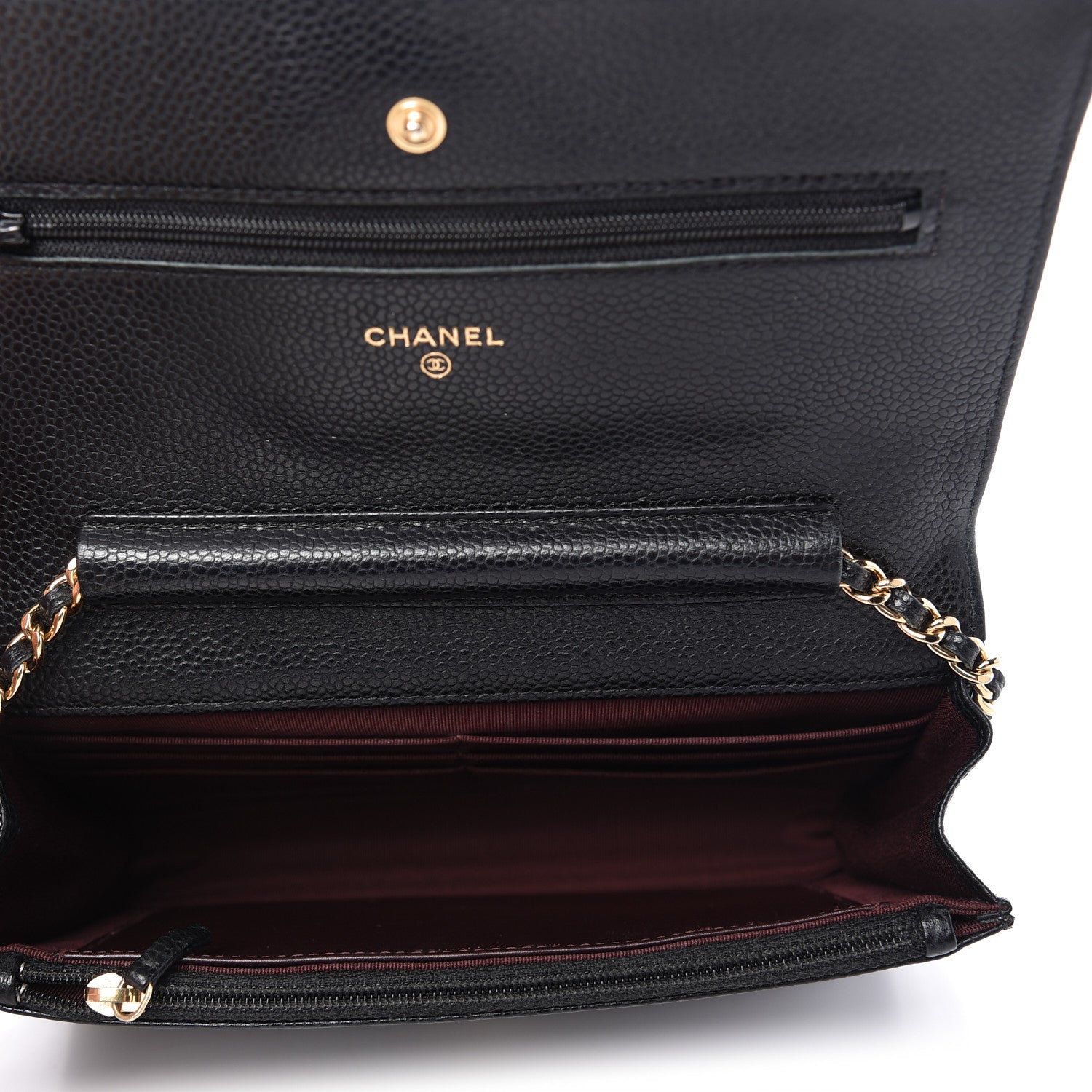 Chanel Caviar Quilted Wallet On Chain WOC Black 5 of 12