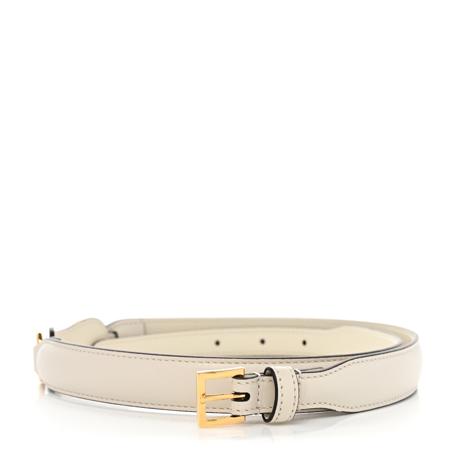 Gucci Efesto Leather Womens Horsebit 15/23mm Belt 80 32 Mystic White 2 of 6