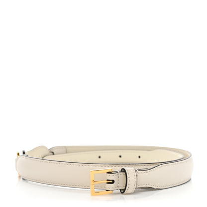 Gucci Efesto Leather Womens Horsebit 15/23mm Belt 80 32 Mystic White 2 of 6