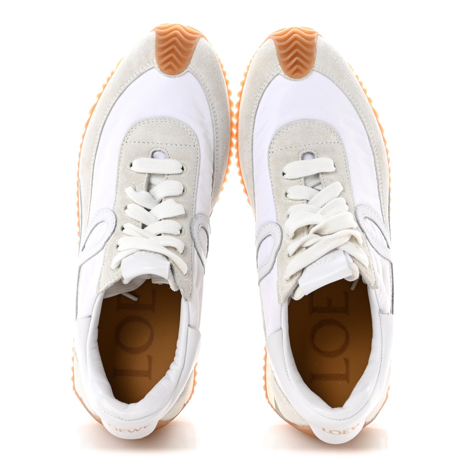 Loewe Nylon Suede Flow Retro Runner Sneakers 37 White 2 of 10