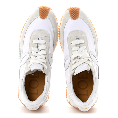 Loewe Nylon Suede Flow Retro Runner Sneakers 37 White 2 of 10