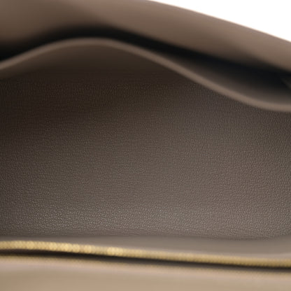 Hermes Epsom Bi-Color Horseshoe Kelly Sellier 25 Gris Asphalte Craie 4 of 10
