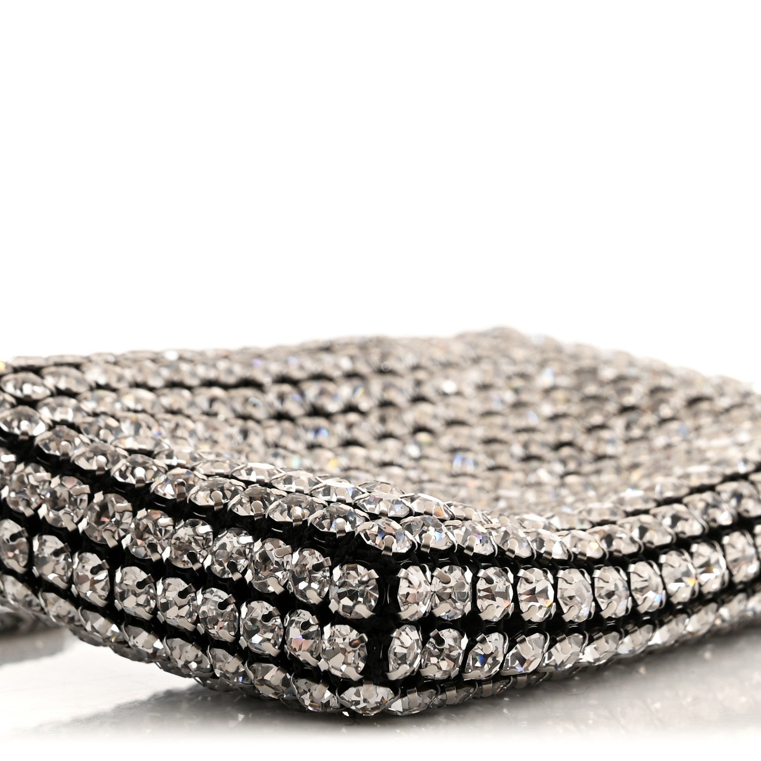 Alexander Wang Mesh Crystal Rhinestone Nano Heiress Shoulder Bag