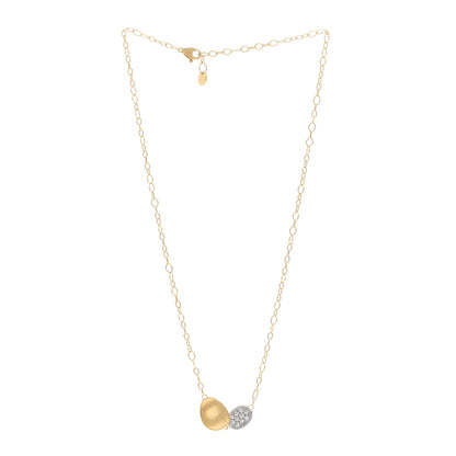 Marco Bicego 18K Yellow White Gold Diamond Lunaria Necklace 3 of 4