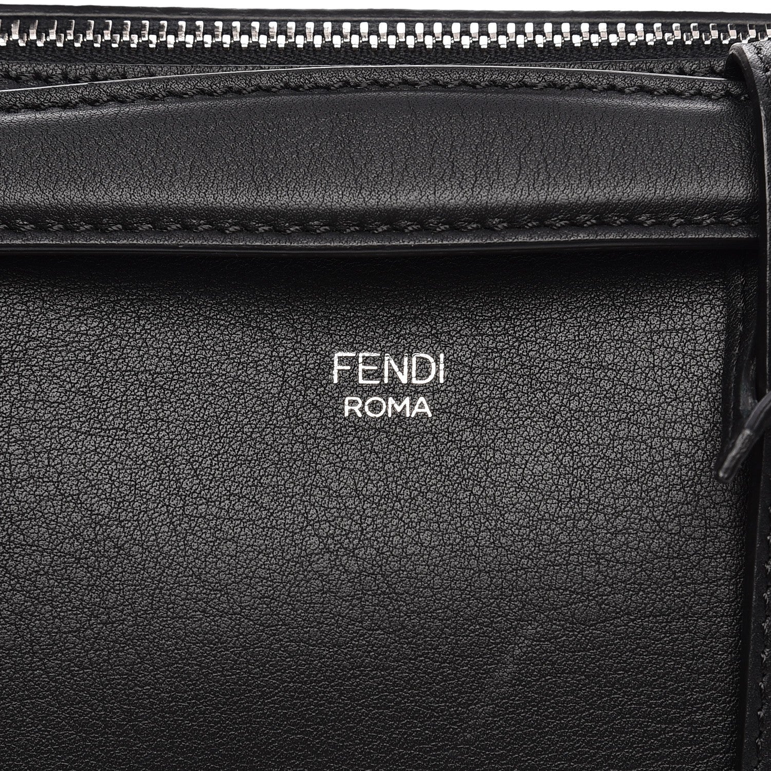 Fendi Vitello Dolce Medium By The Way Boston Bag Black 9 of 10