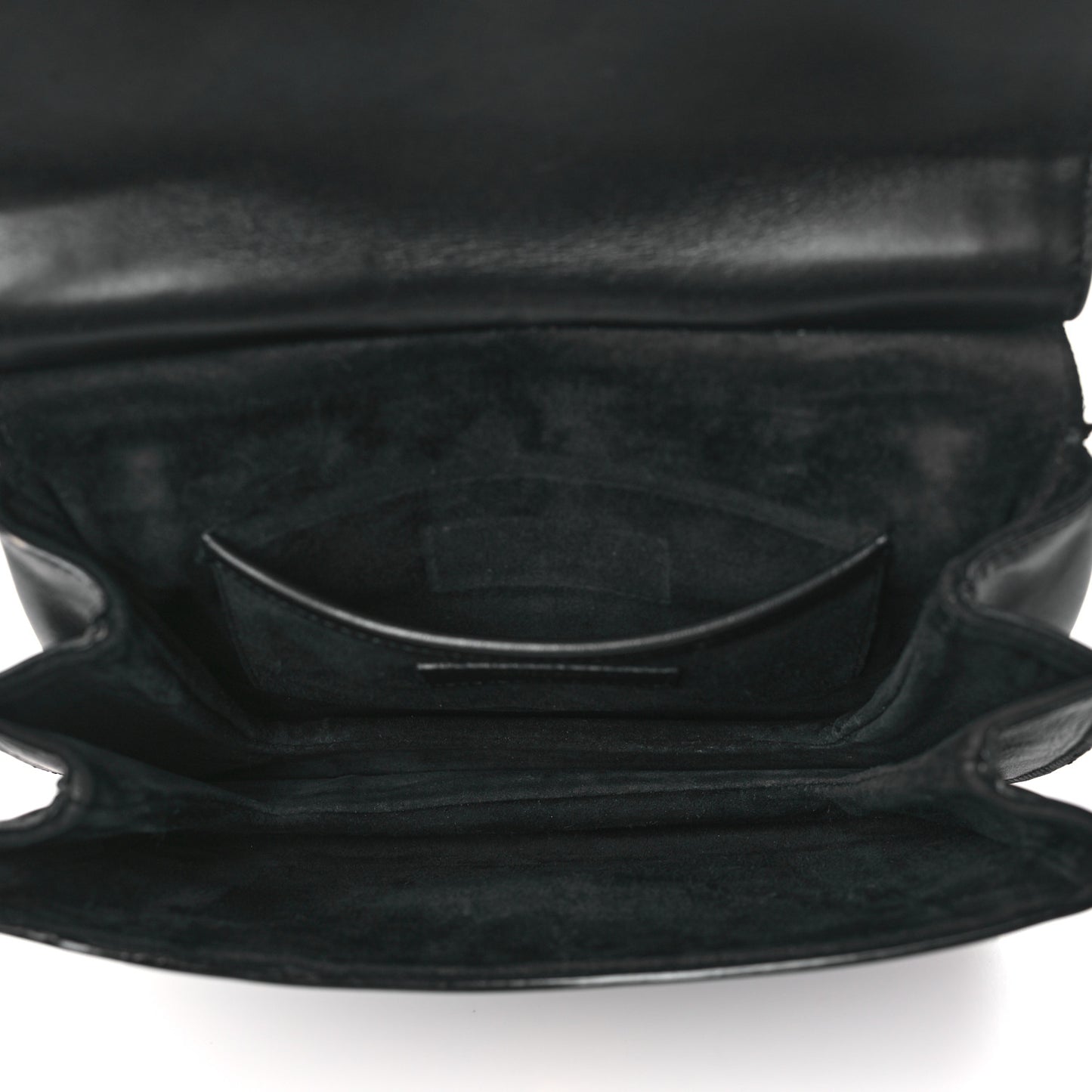 Smooth Calfskin Medium Charlie Shoulder Bag Black