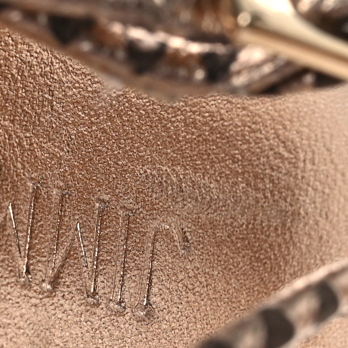 Metallic Embossed Calfskin Pacific 120mm Peep-Toe Cork Wedge Sandal 36 Gold