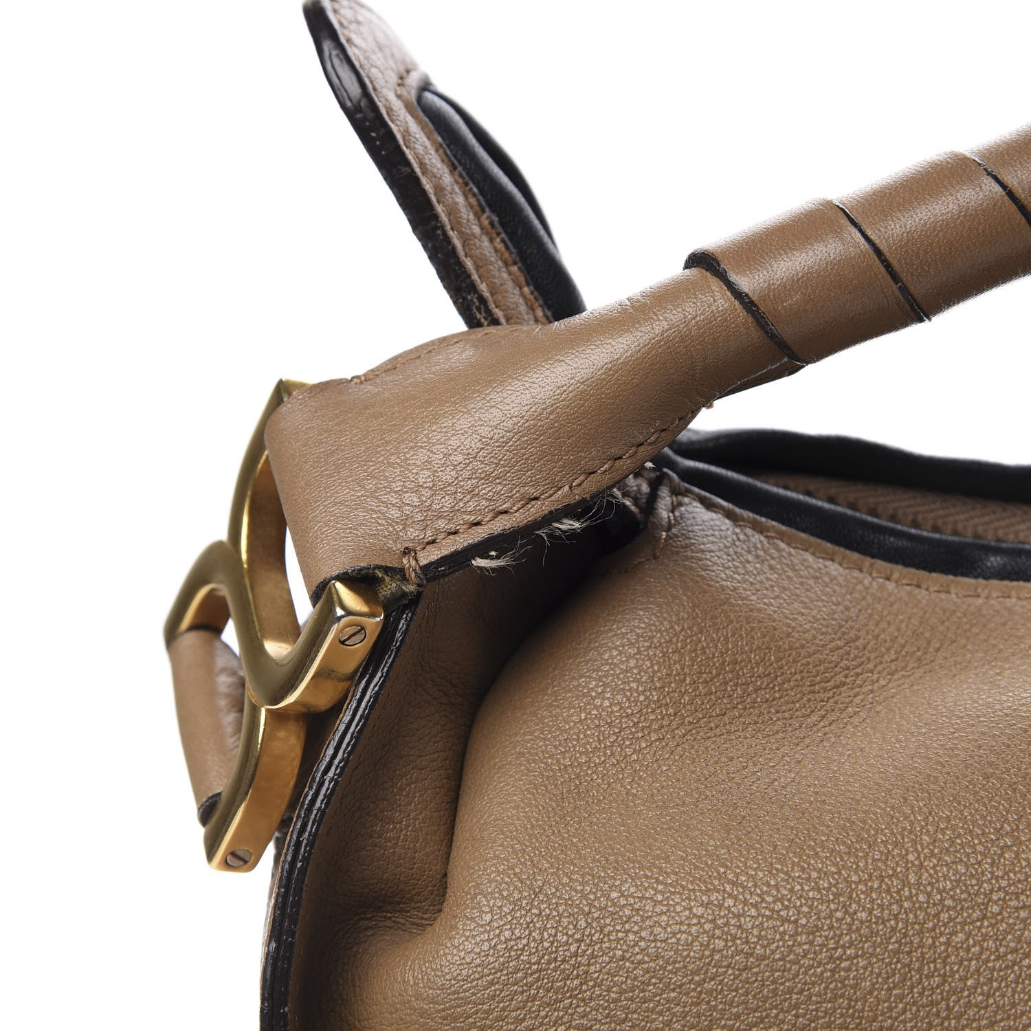 Chloe Calfskin Braided Large Marcie Hobo Nut 13 of 17