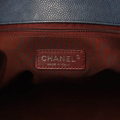 Chanel Caviar Quilted French Riviera Hobo Blue 6 of 17