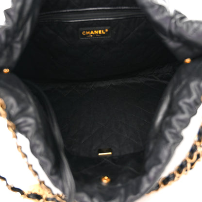 Chanel Shiny Calfskin Quilted Chanel 22 Black 6 of 11
