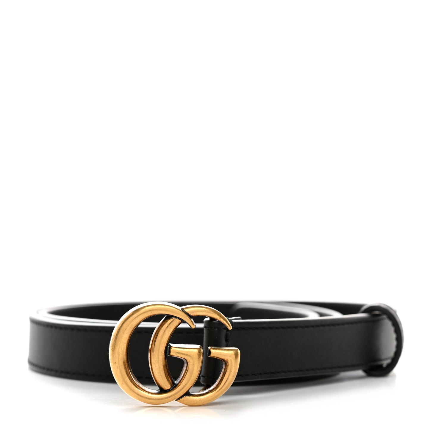 Calfskin Double G 20mm Belt 80 32 Black