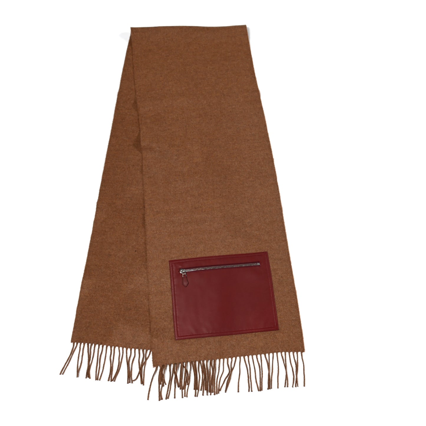 Cashmere Lambskin Pocket Muffler Noisette