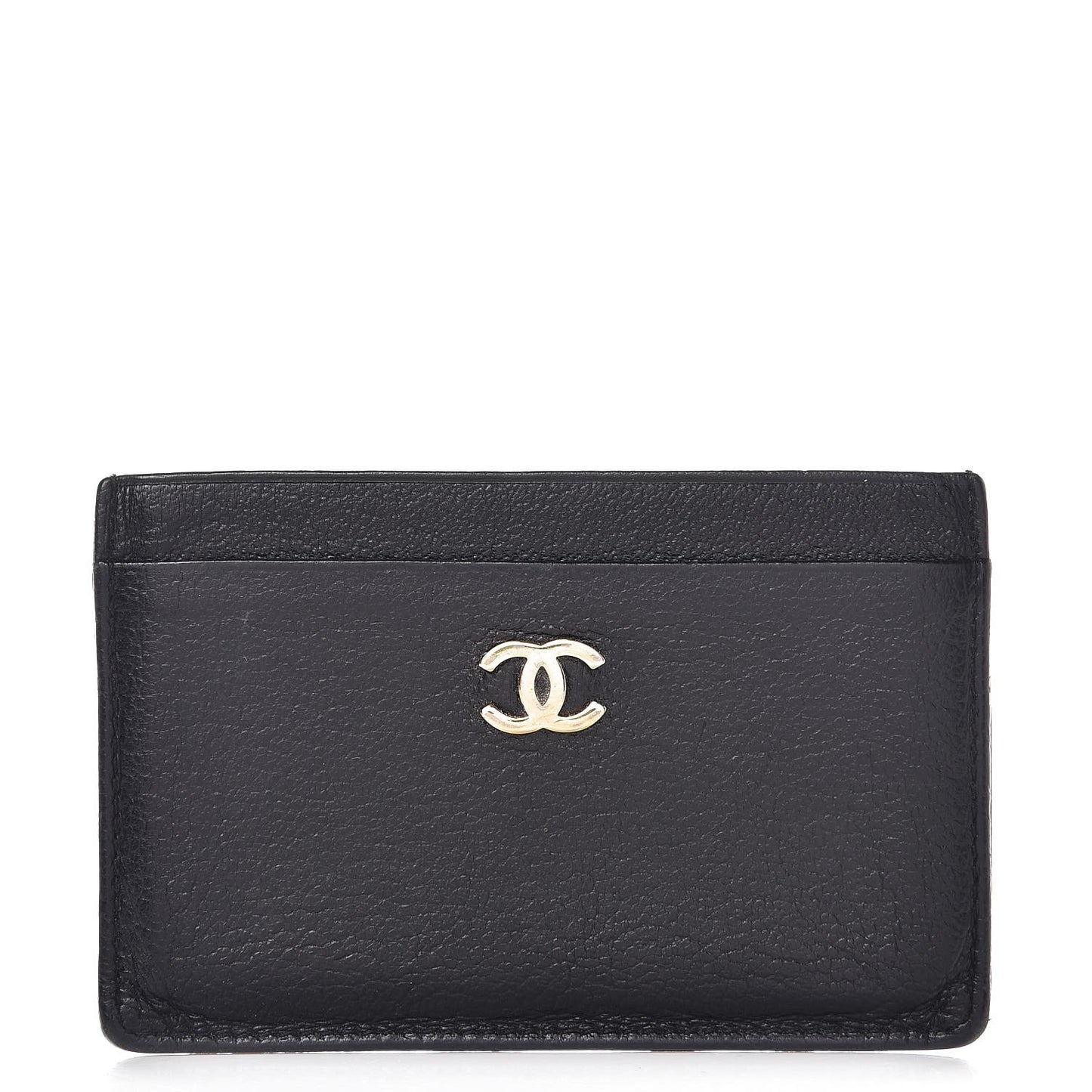 Goatskin CC Card Holder Black