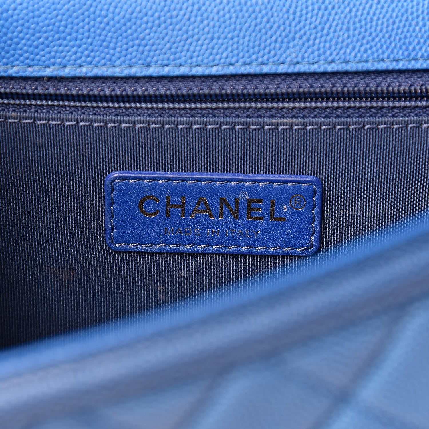 Chanel Caviar Quilted Medium Sunset On The Sea Flap Blue 6 of 11