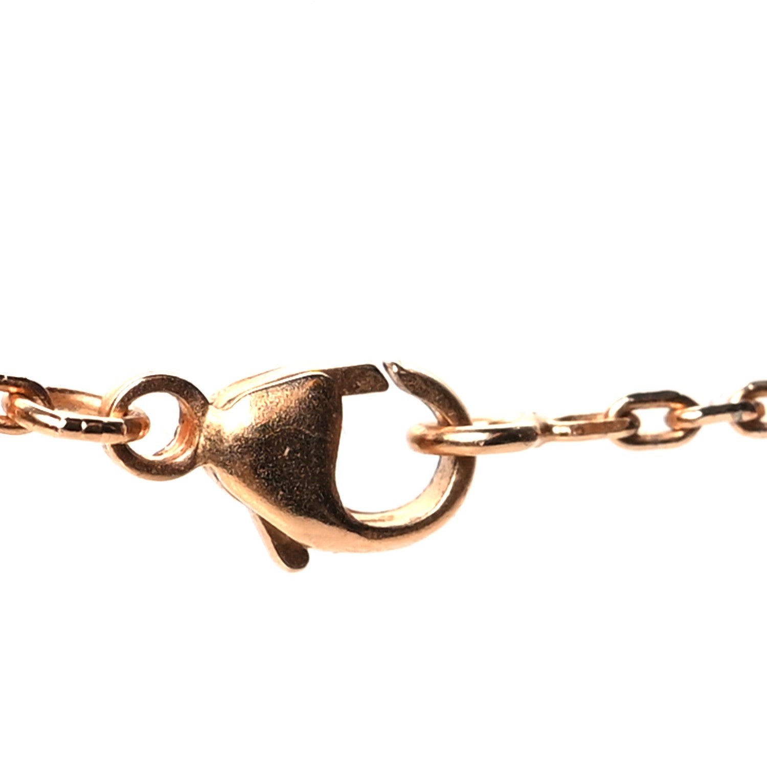 Hermes Lacquered Rose Gold Pop H Pendant Necklace Rose Extreme 4 of 5
