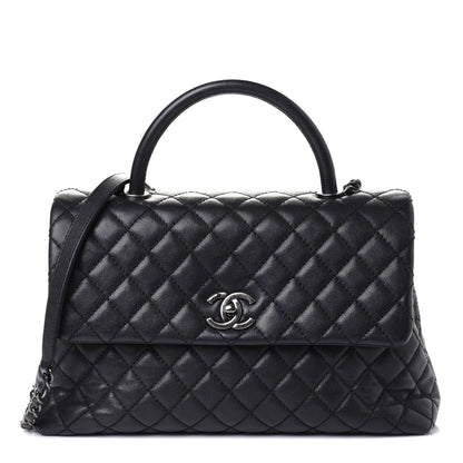 Chanel Caviar Quilted Medium Coco Handle Flap Black 1 of 5