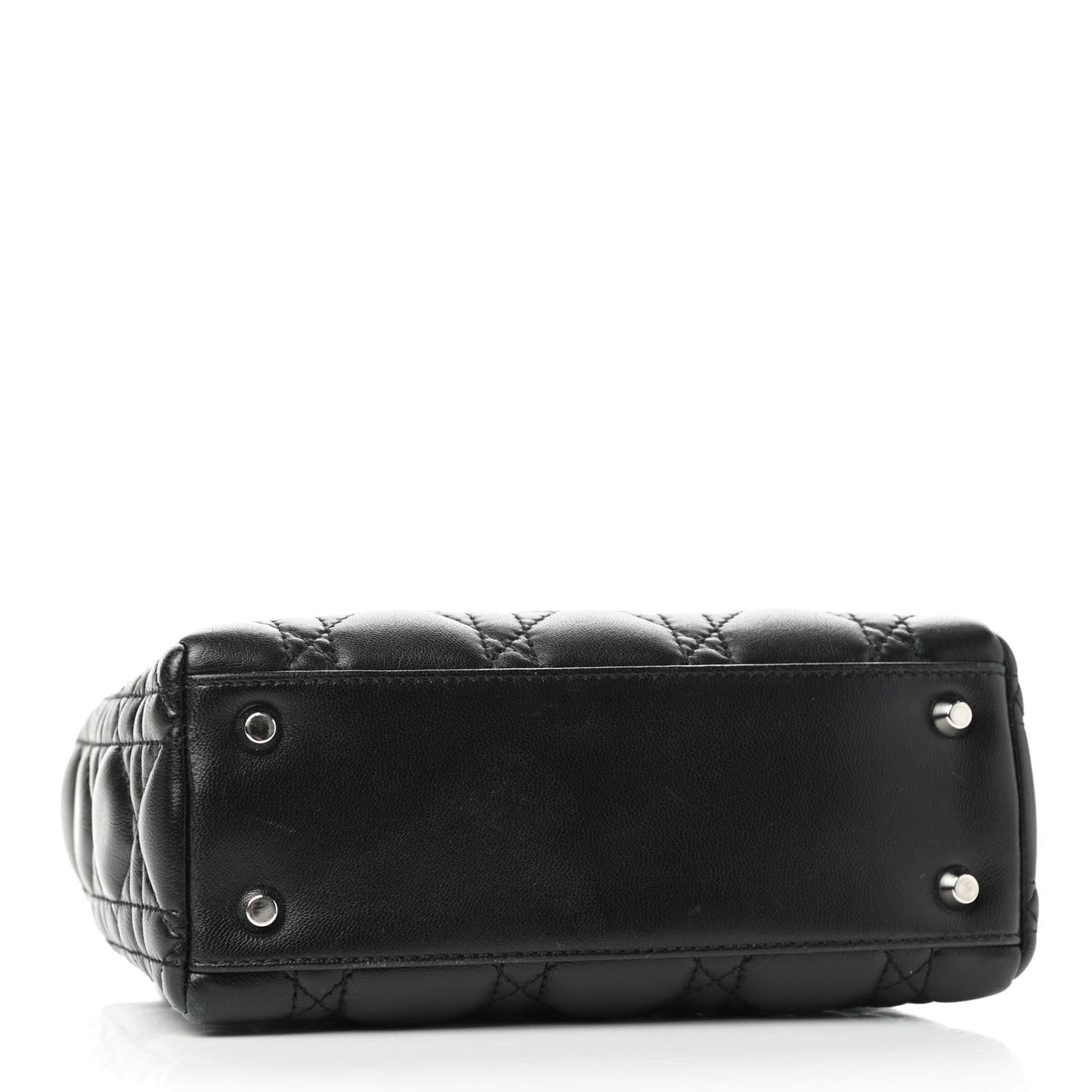 Lambskin Cannage Mini Lady Dior Black